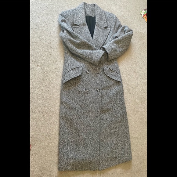 Vintage Long Gray Coat - Picture 2 of 13